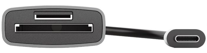 Кардрідер Trust Dalyx Aluminium USB Type-C Grey (24136)