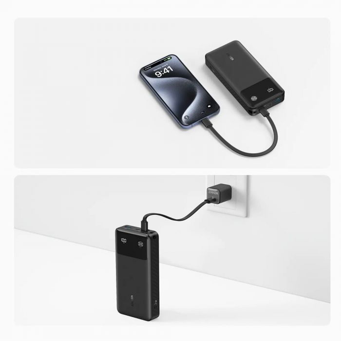 Універсальна мобільна батарея Anker PowerCore 20000mAh 30W Black (A1384G11)