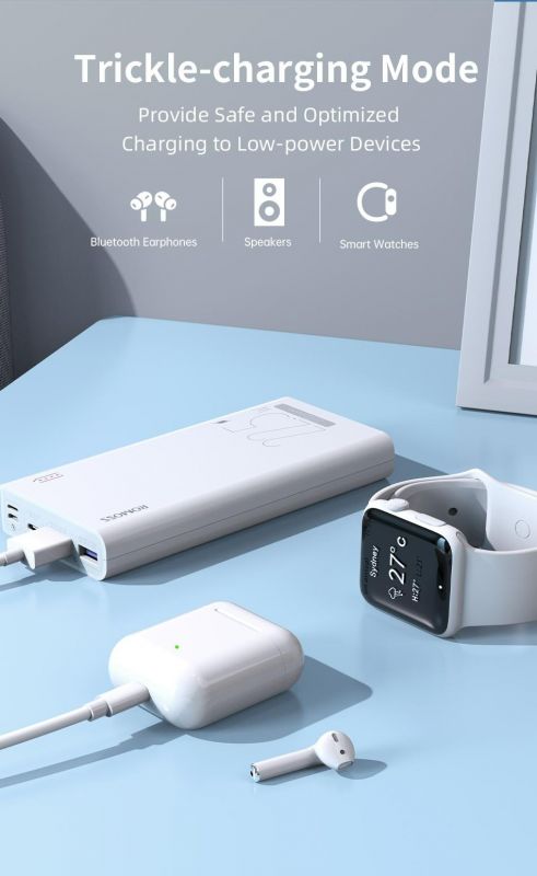 Універсальна мобільна батарея Romoss Sense6F 20000mAh 22.5W White (PPH80-611-1121H)