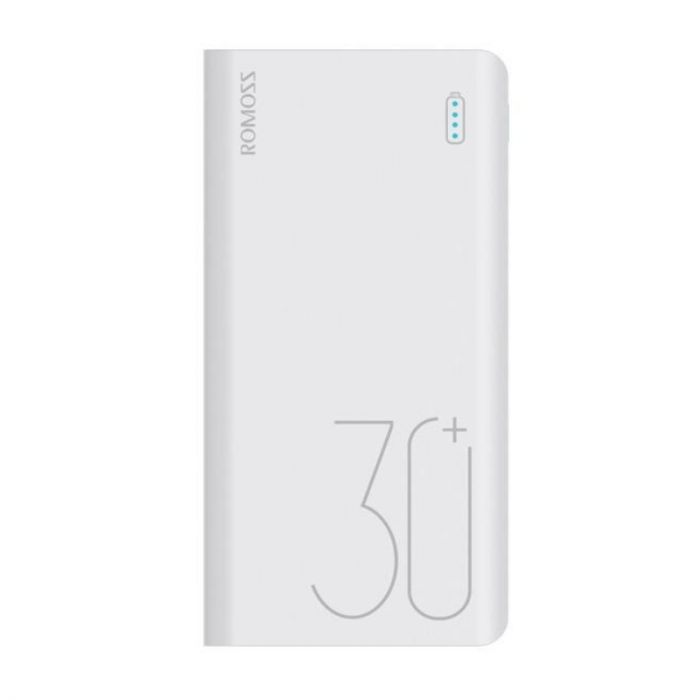 Універсальна мобільна батарея Romoss Sense8+ 30000mAh White (PHP30-401-02)