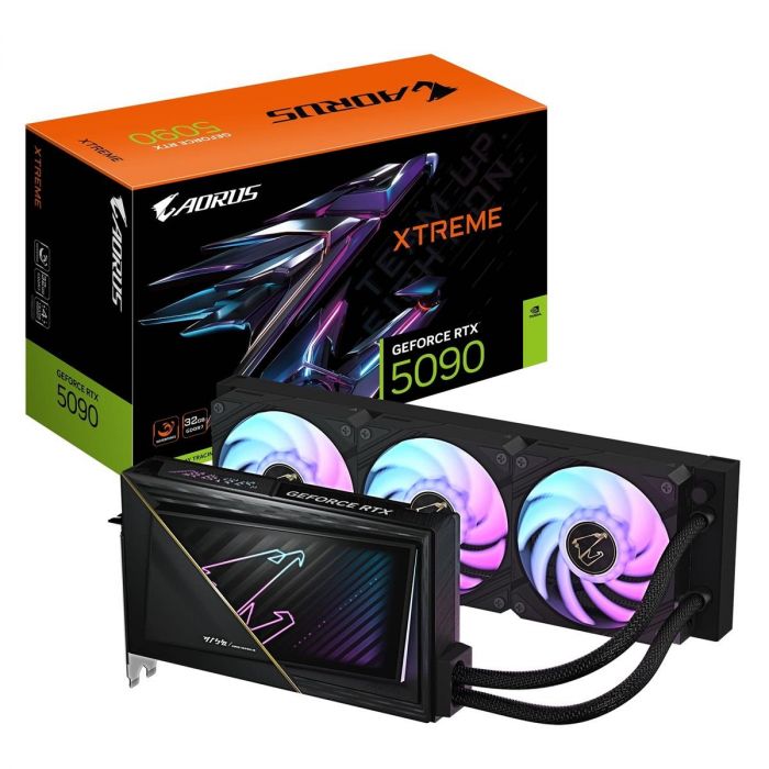 Відеокарта GF RTX 5090 32GB GDDR7 Aorus Xtreme Waterforce Gigabyte (GV-N5090AORUSX W-32GD)