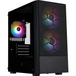 Корпус 1stPlayer X4-M-BK-2F1P-1F1 Black без БЖ