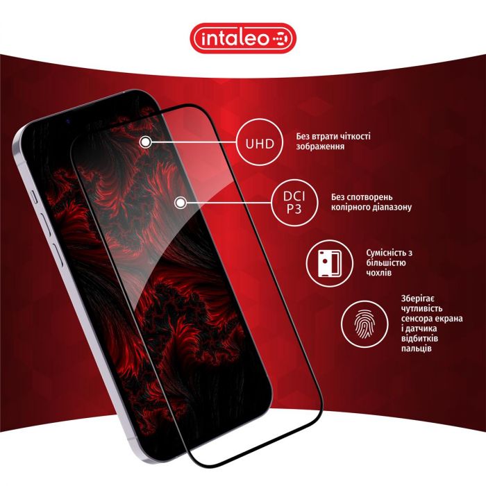 Захисне скло Intaleo Full Glue для Xiaomi Redmi Note 14 4G (1283126599453)