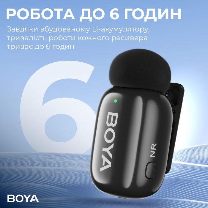 Мікрофон BOYA mini-16 Lightning Black