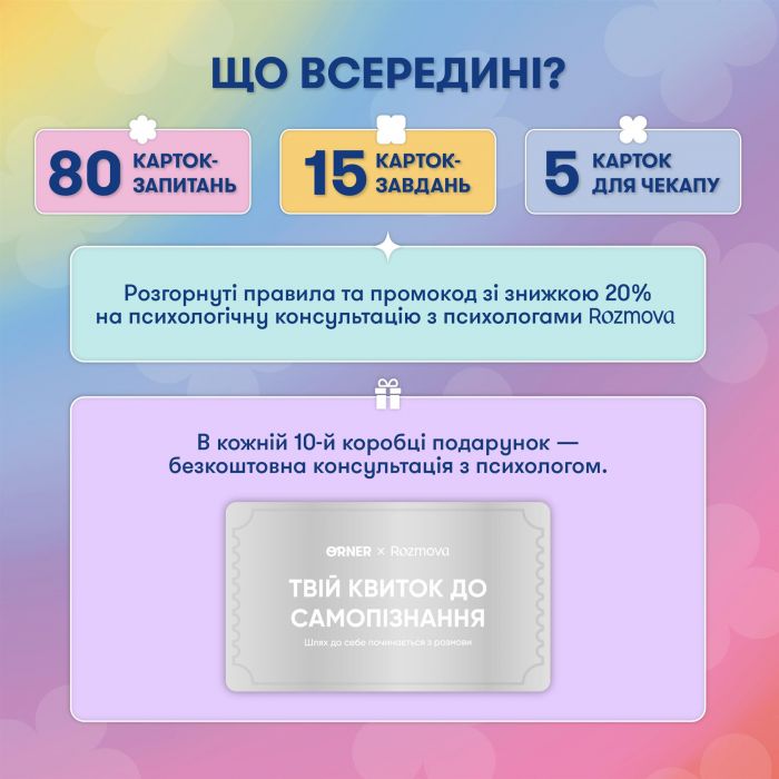 Картки саморефлексії Orner x Rozmova Розмова з собою (orner-2971)