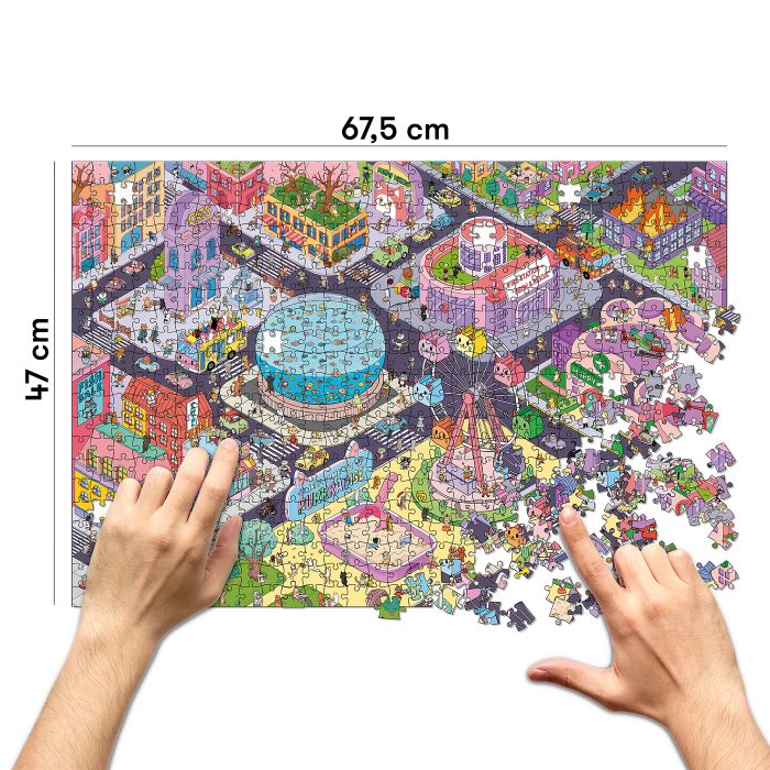 Пазл Orner Місто щасливих котів 1000 елементів