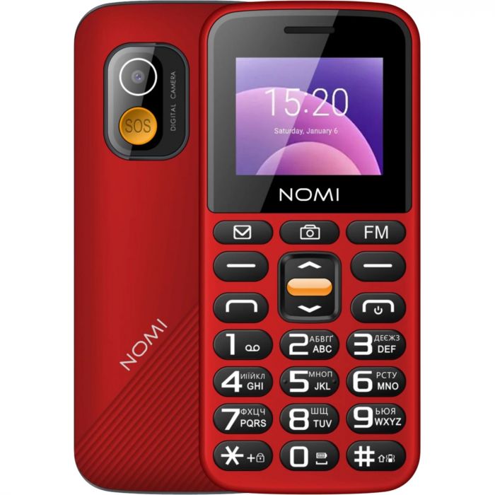 Мобiльний телефон Nomi i1820 Dual Sim Red