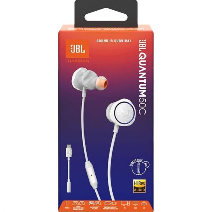 Гарнiтура JBL Quantum 50C White (JBLQTUM50CWHT)