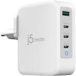 Мережевий зарядний пристрій J5create GaN USB-C 130W White (JUP43130E-EN)