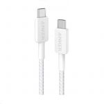 Кабель Anker 322 USB-C - USB-C 0.9 м, White (A81F5H21/A81F5G21)