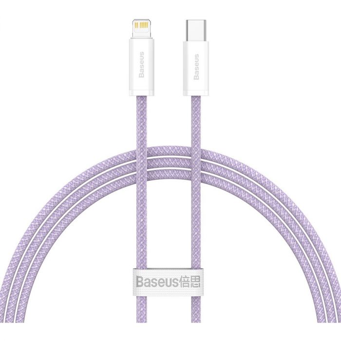 Кабель Baseus Dynamic USB Type-C - Lightning (M/M), 20W, 2 м Purple (CALD000105)