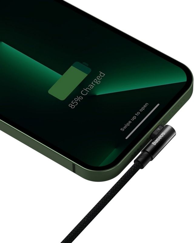 Кабель Baseus MVP 2 USB - Lightning (M/M), 2.4A, 1 м Black (CAVP000001)