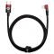 Кабель Baseus MVP 2 USB Type-C - Lightning (M/M), 20W, 1 м Black/Red (CAVP000220)