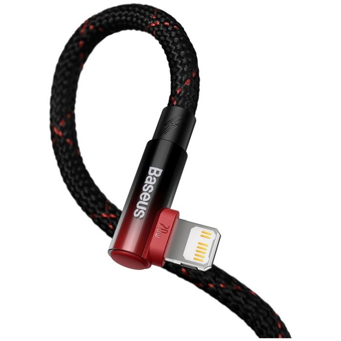 Кабель Baseus MVP 2 USB Type-C - Lightning (M/M), 20W, 1 м Black/Red (CAVP000220)