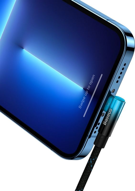 Кабель Baseus MVP 2 USB Type-C - Lightning, 20W, 1м Black/Blue (CAVP000221)
