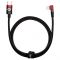 Кабель Baseus MVP 2 USB Type-C - Lightning (M/M), 20W, 2 м Black/Red (CAVP000320)