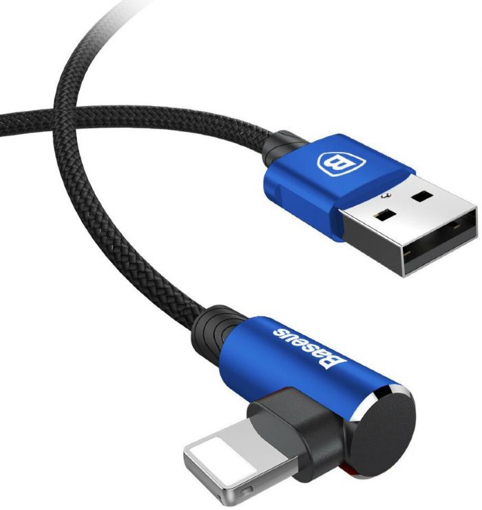 Кабель Baseus MVP USB - Lightning (M/M), 1.5A, 2 м Blue (CALMVP-A03)