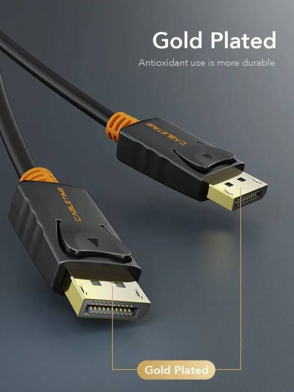 Кабель Cabletime DisplayPort - DisplayPort V 1.2 (M/M), 1.8 м Black (CD21K)