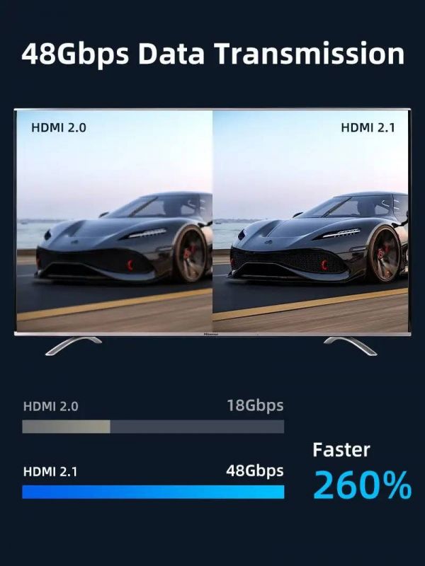 Кабель Cabletime HDMI - HDMI V 2.1 (M/M), 1 м, Black (CH12H)