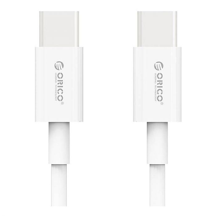 Кабель Orico USB Type-C - USB Type-C (M/M), 100W, 1 м White (CA913381)