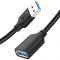 Кабель-подовжувач Cabletime USB - USB V 3.0 (M/F), 2 м, Black (CA11L)