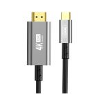 Кабель XO HDMI V 1.4 - USB Type-C (M/M), 1.8 м, Black (GB019-CHDMI.tranish)