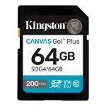Карта пам`ятi SDXC  64GB UHS-I/U3 Class 10 Kingston Canvas Go! Plus R200/W200MB/s (SDG4/64GB)