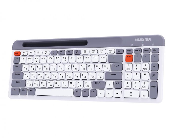 Клавiатура бездротова Maxxter KBW-02G-UA