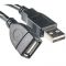 Кабель PowerPlant (KD00AS1212) USB2.0(AF)-USB2.0(AM), 5м, One ferrite, Black