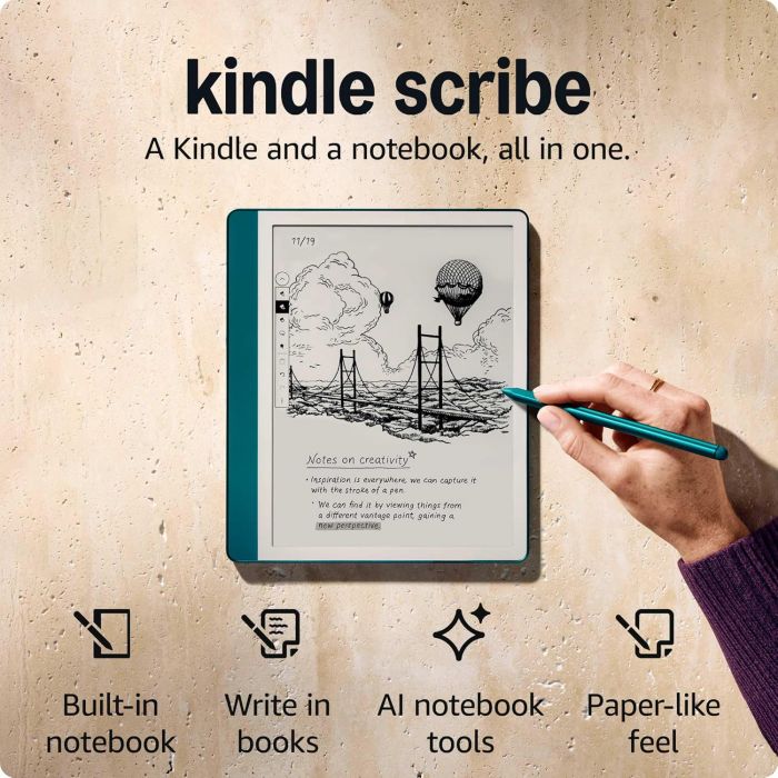 Електронна книга Amazon Kindle Scribe (1st Gen) (2024) 64GB Metallic Jade_JP