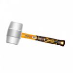 Киянка гумова 450 г біла фібергласове руківʼя INGCO