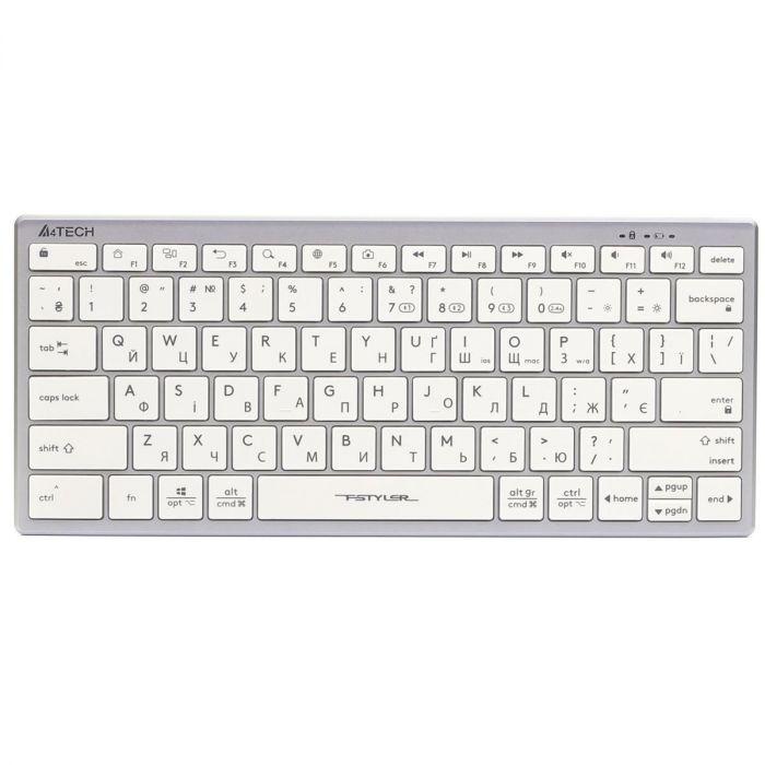 Клавіатура бездротова A4Tech Fstyler FBX51C White