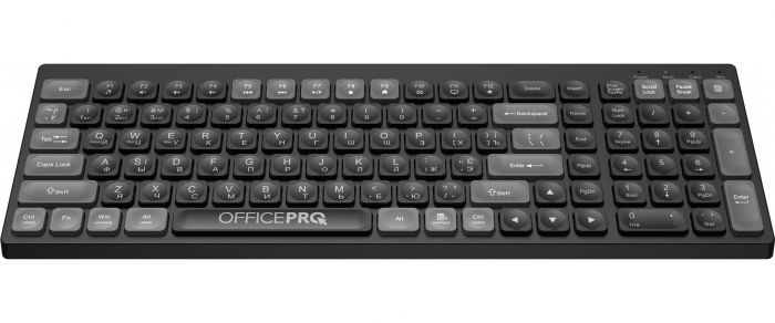 Клавіатура бездротова OfficePro SK985B Bluetooth Black 