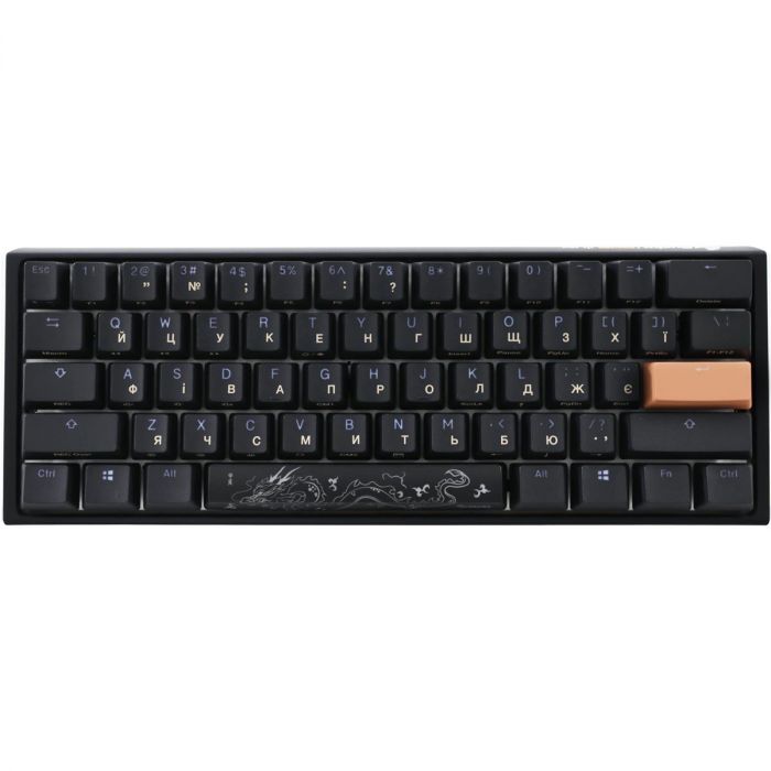 Клавіатура Ducky One 3 Mini Cherry MX Silent Red RGB UA USB Black (DKON2161ST-SUAPXCLAWSC1)