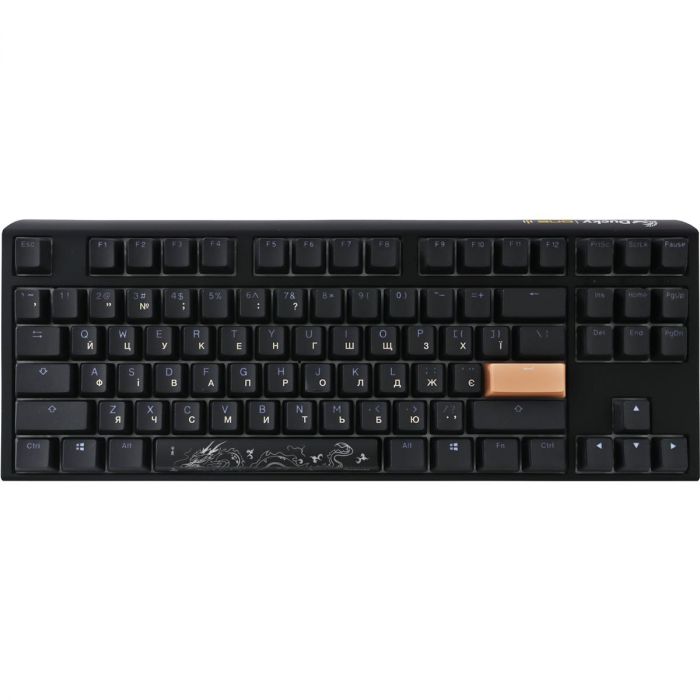 Клавіатура Ducky One 3 TKL Cherry MX Blue RGB UA USB Black (DKON2187ST-CUAPXCLAWSC1)