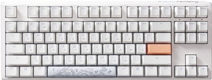 Клавіатура Ducky One 3 TKL Cherry MX Speed Silver RGB UA USB White (DKON2187ST-PUAPXPWWWSC1)