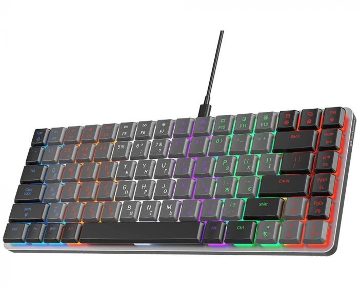 Клавіатура GamePro MK140R Red Swich Low Profile Dark Gray
