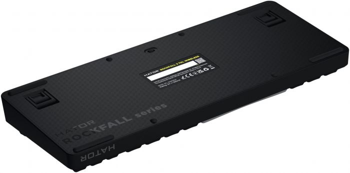 Клавіатура бездротова Hator Rockfall 3 Mecha TKL Wireless Orange Black (HTK850UA)