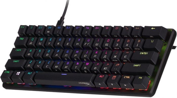 Клавіатура HyperX Alloy Origins 60 Red RGB UA Black (4P5N4AA)