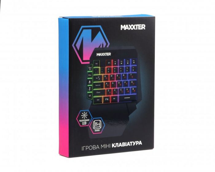 Клавiатура Maxxter KBG-OH-01B-UA Black