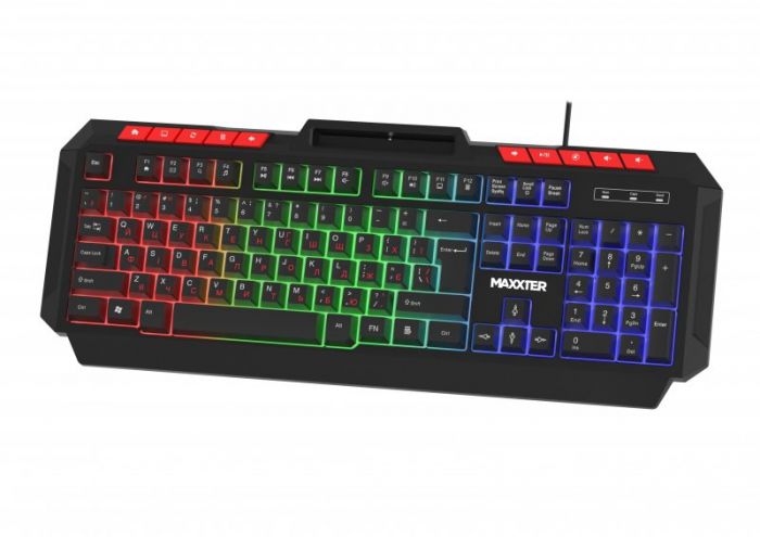 Клавiатура Maxxter KBG-UML-02B-UA Black