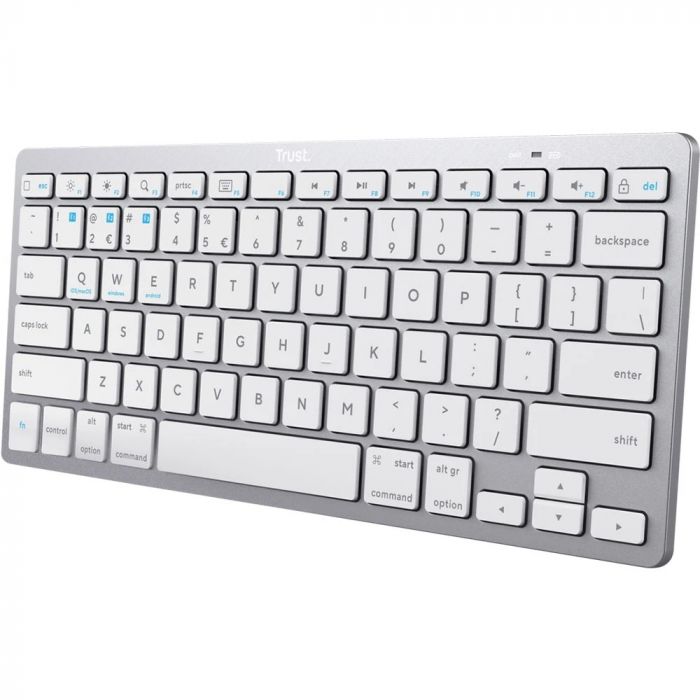 Клавіатура бездротова Trust Bluetooth Basics White (25486)