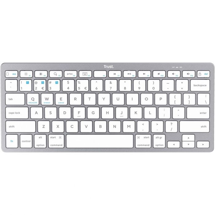 Клавіатура бездротова Trust Bluetooth Basics White (25486)