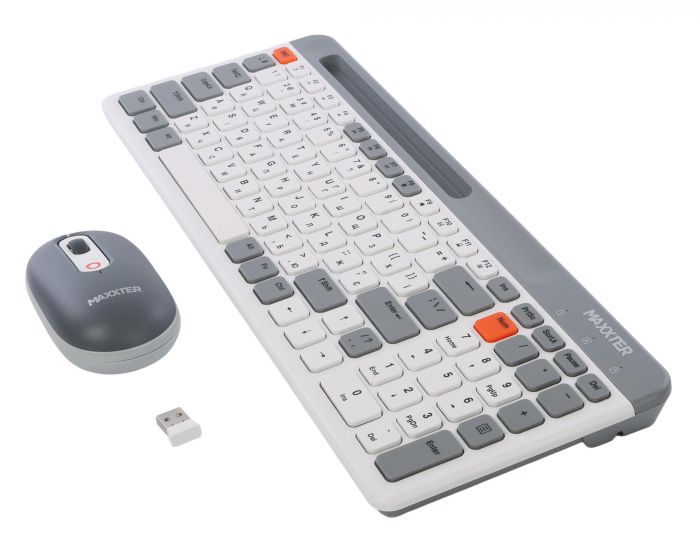 Комплект (клавіатура, миша) бездротовий Maxxter KMS-WCM-03G-UA