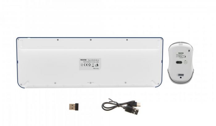 Комплект (клавіатура, миша) бездротовий Maxxter KMS-WCM-01BL-UA Dark Blue