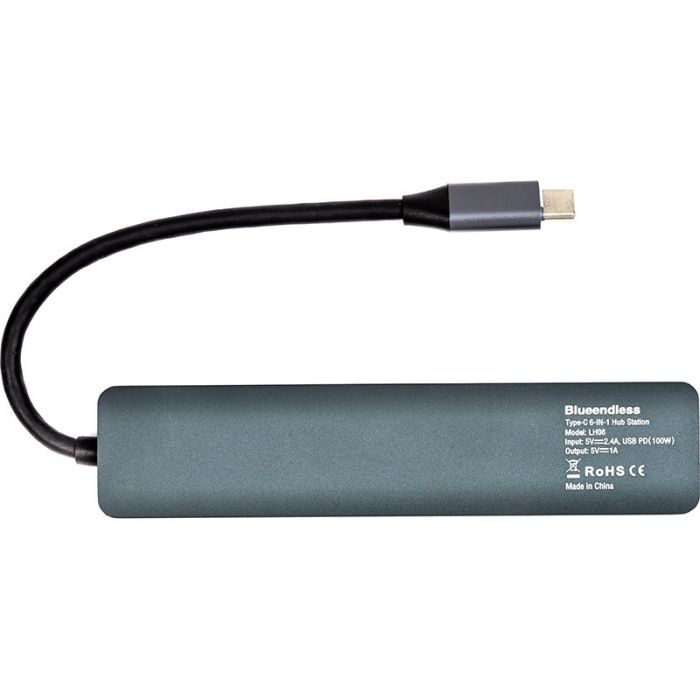 USB-хаб Blueendless USB Type-C 6-в-1 (CA913909)