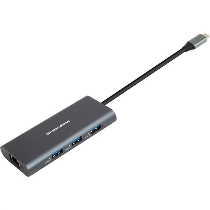 USB-хаб PowerPlant USB Type-C Grey (CA913497)