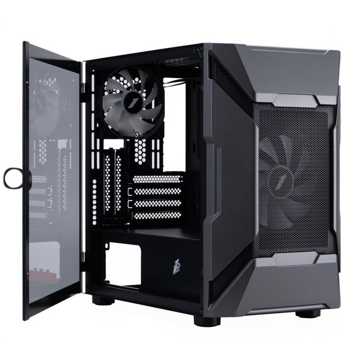 Корпус 1stPlayer D3-A-BK-1F7-14-1F7 Black без БЖ