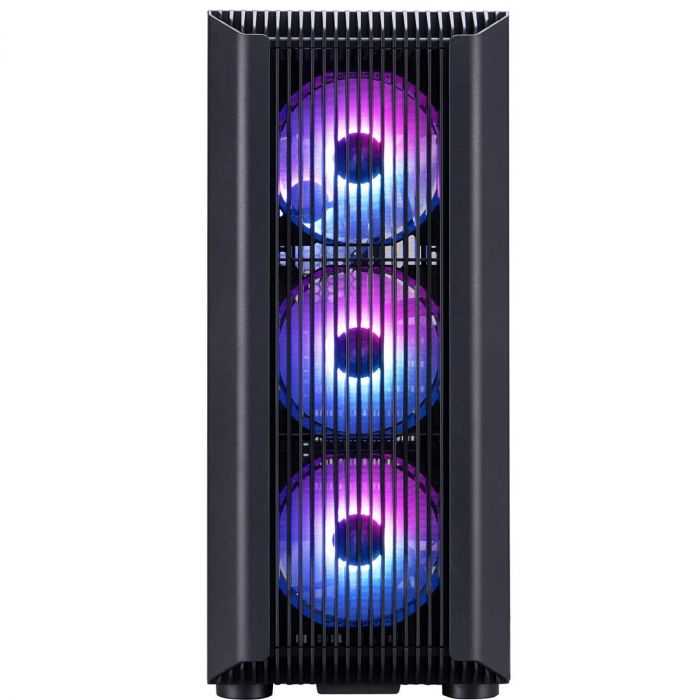 Корпус 1stPlayer H6-BK-4F7 Black без БЖ