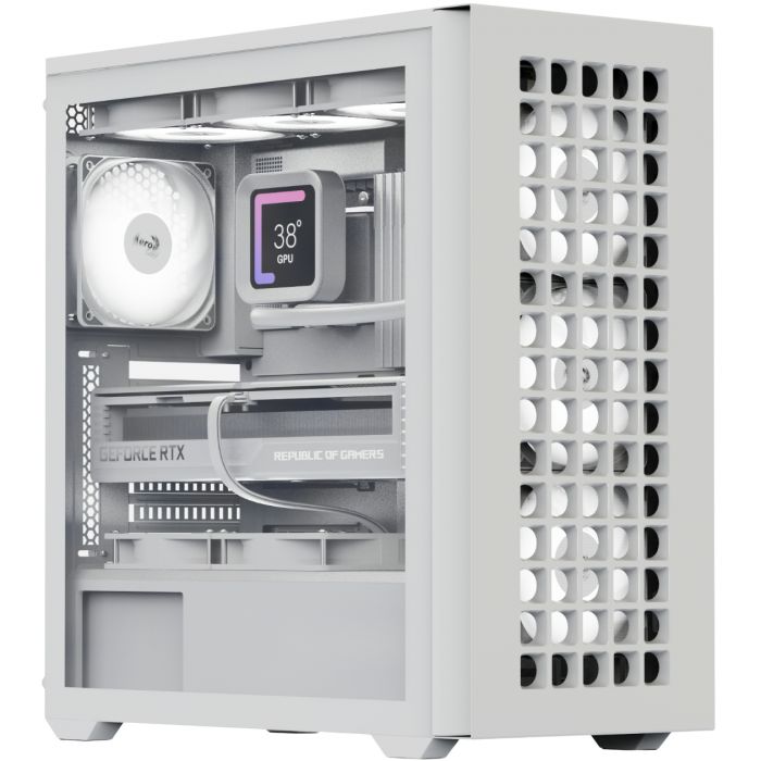 Корпус AeroCool D502A-G-WT-v1 (ACCM-DS02043.21) White без БЖ